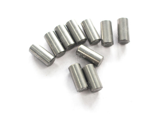 K30 Cemented Carbide HPGR Tungsten Cylinder With Flat Top Shape Type For Rock Crushing