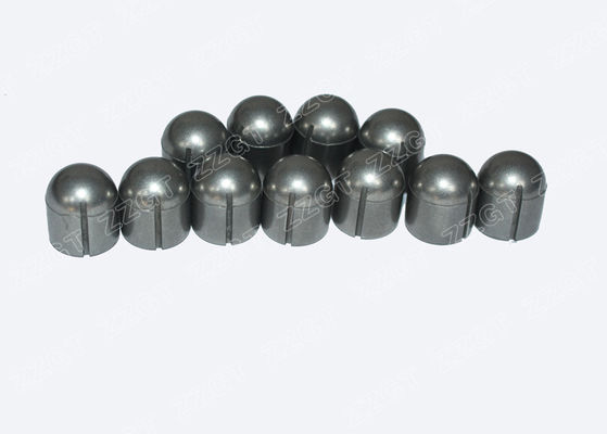 Rock Drilling Tungsten Carbide Hemispherical Shaped Inserts With Line Groove